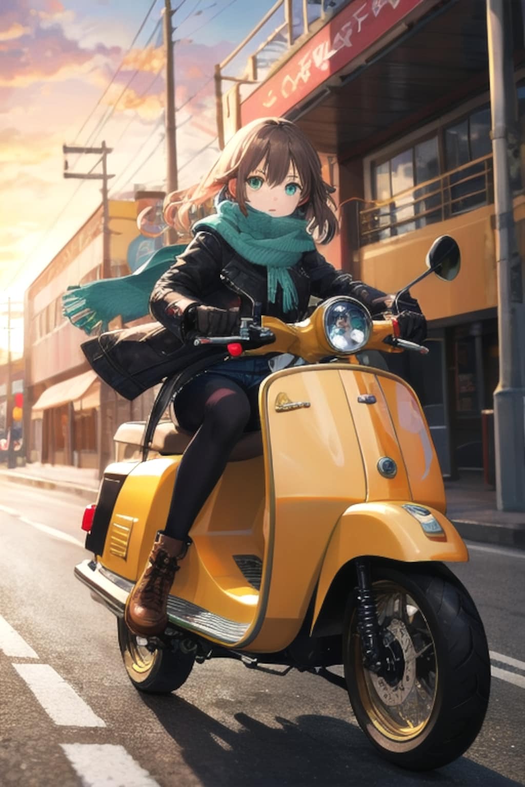 スクーター好き彼女