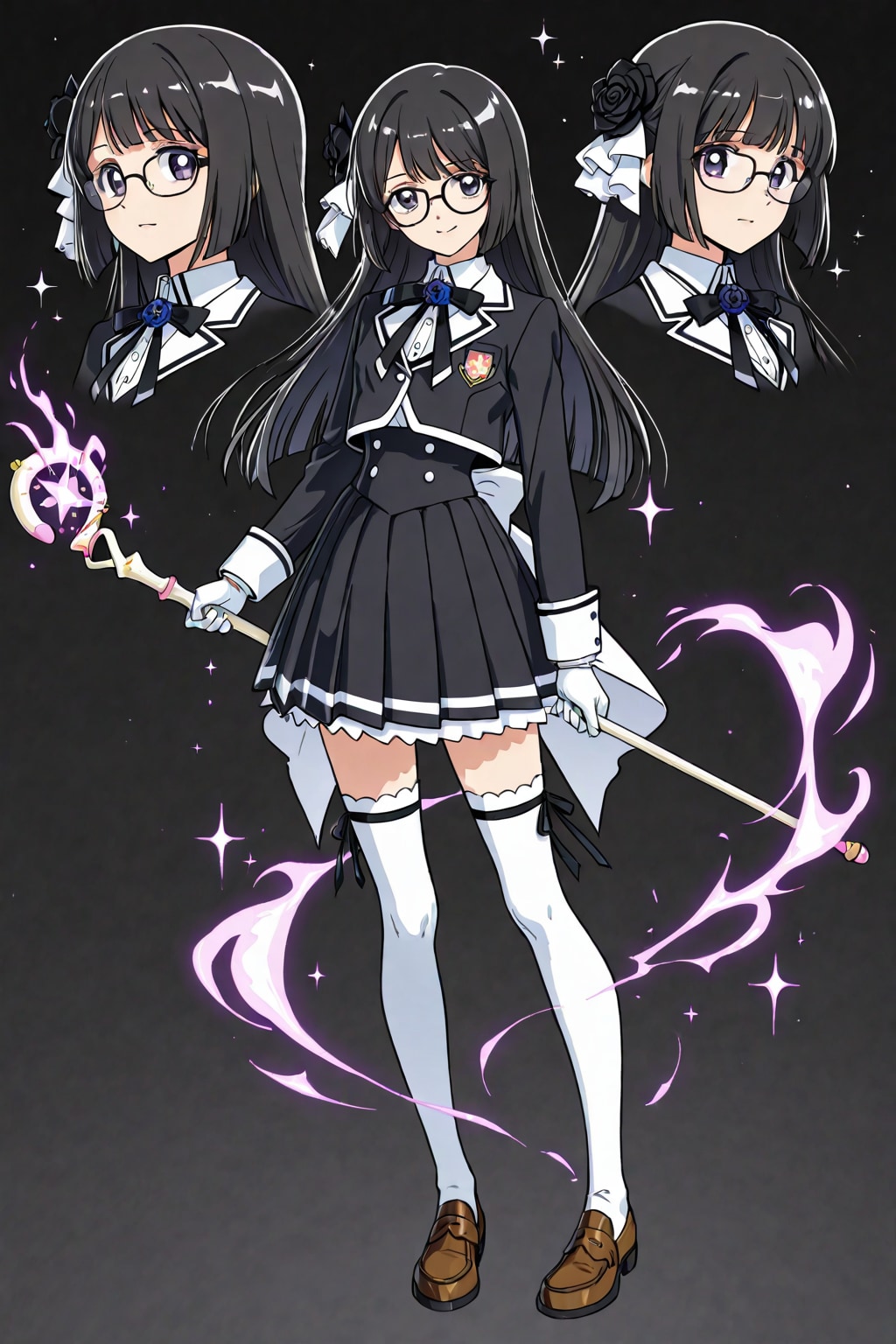 魔法少女試行錯誤（設定画っぽいけど、謎文字）
