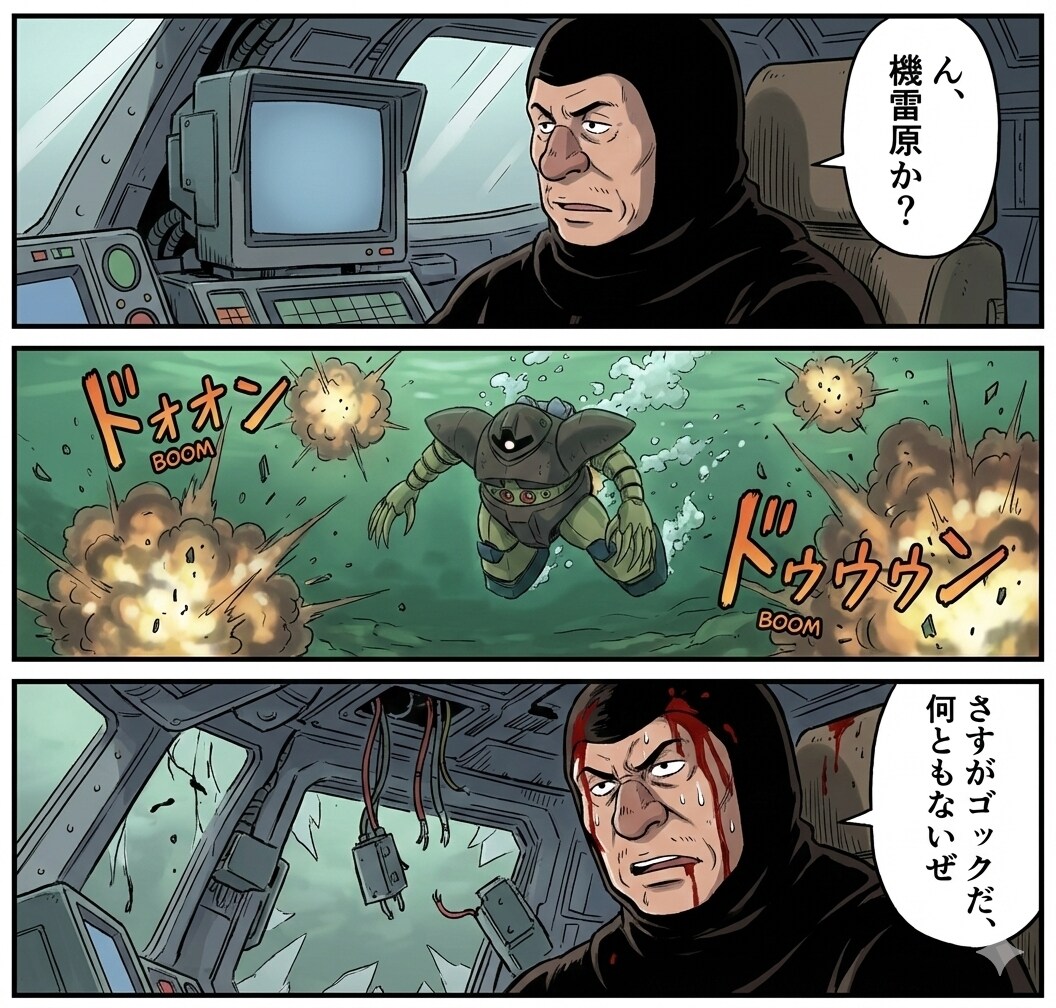 年末ガンダム2「ゴック侵入」
