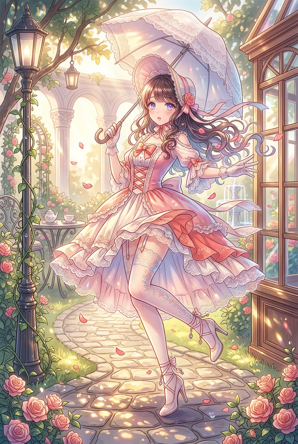 薔薇園の午後光抄