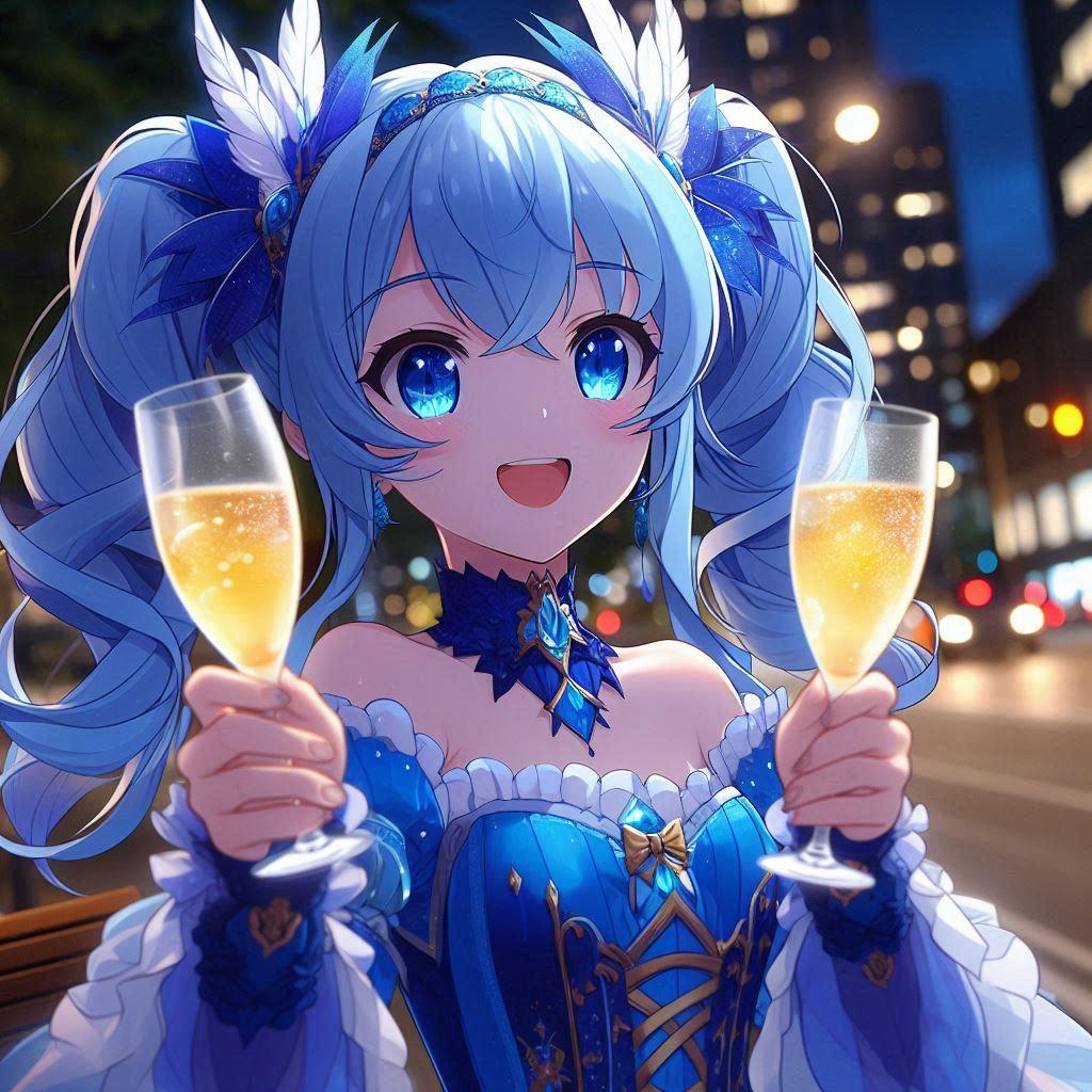 鉄道系魔法少女イオニア＆ラーラ　海外旅行中♪・・・86 | の人気AIイラスト・グラビア