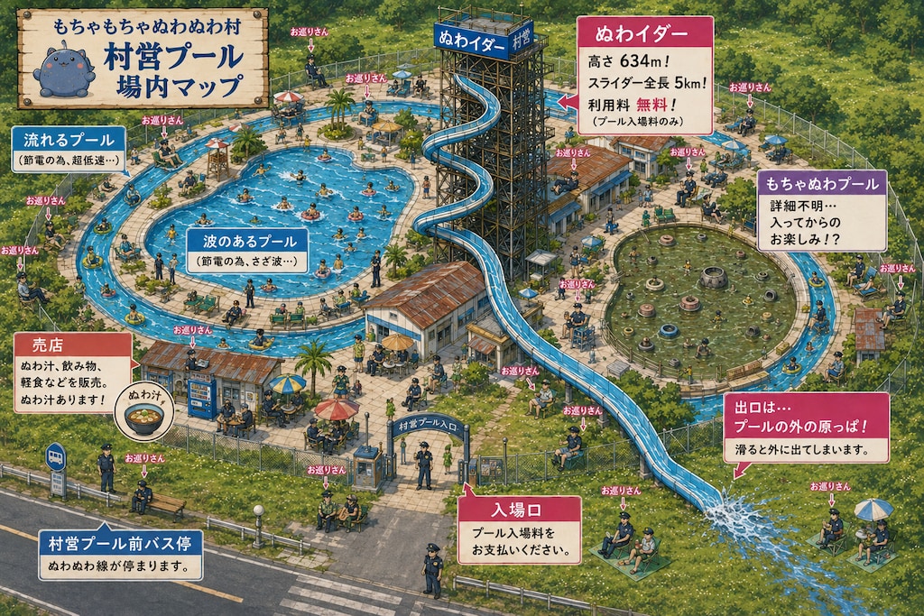 [8/12ぬわイダー 事前投稿]村営プールは安全です！