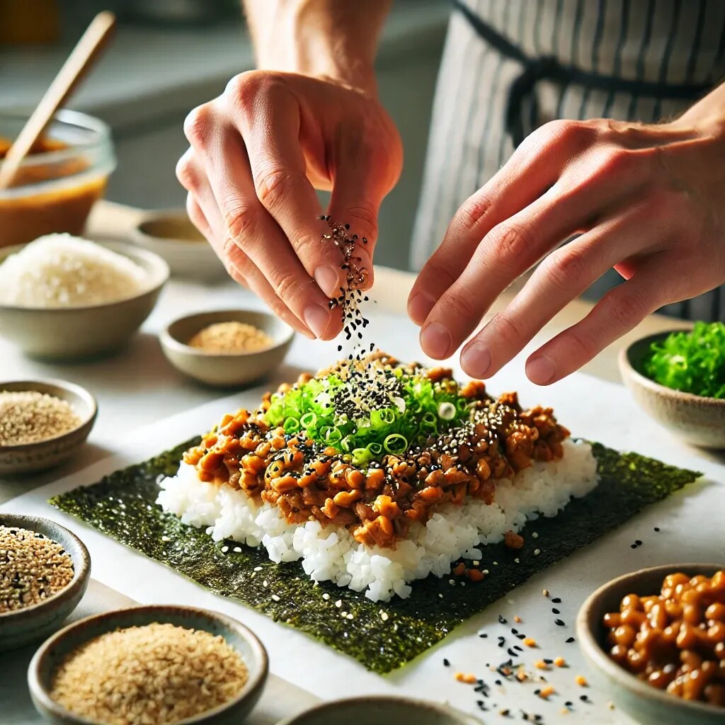 納豆おにぎらず~ｲﾀﾀﾞｷﾏｰｯｽ!!!~