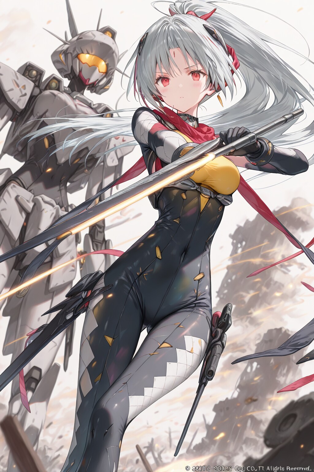 ナイフ使いのメカ娘