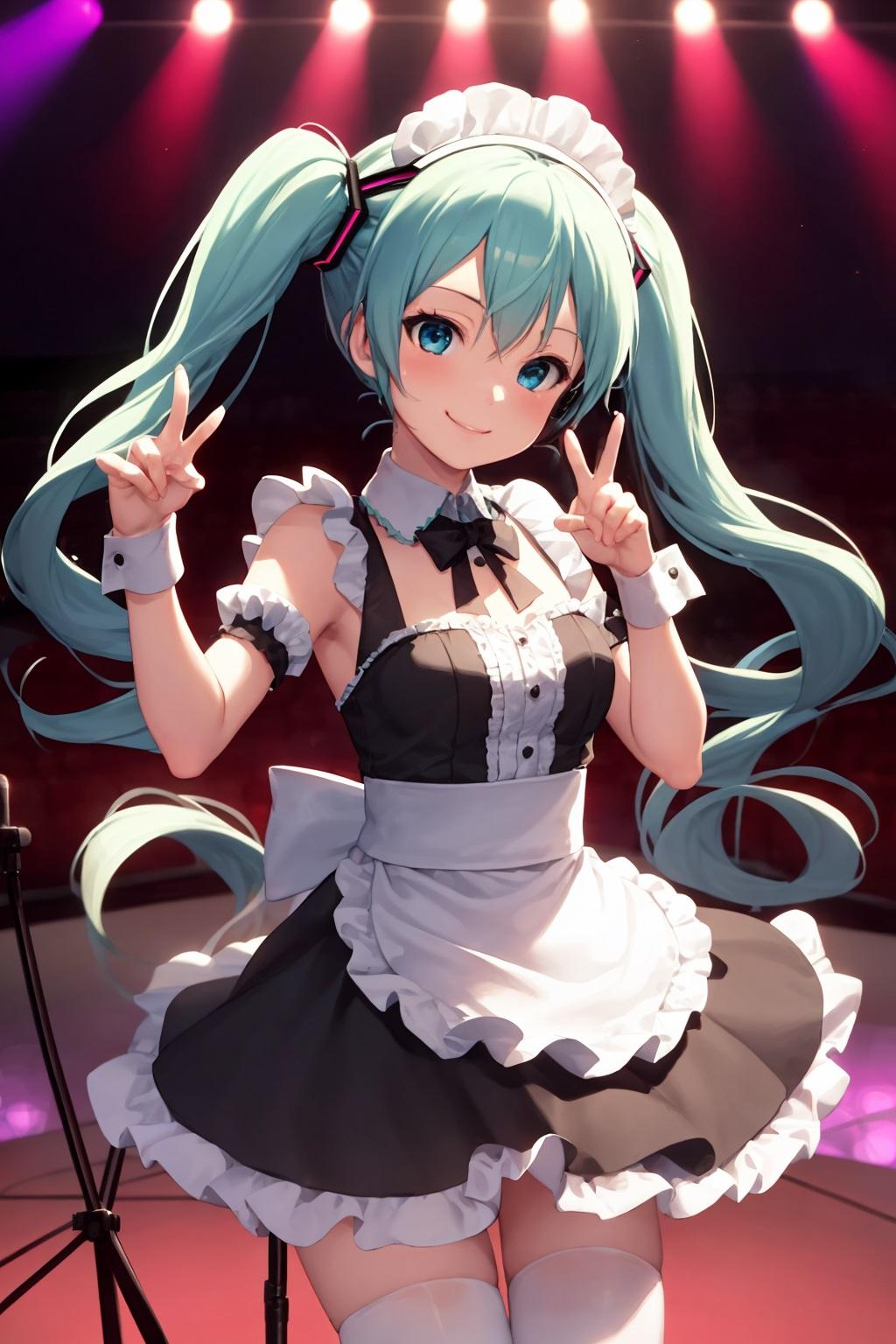 メイド服でライブ