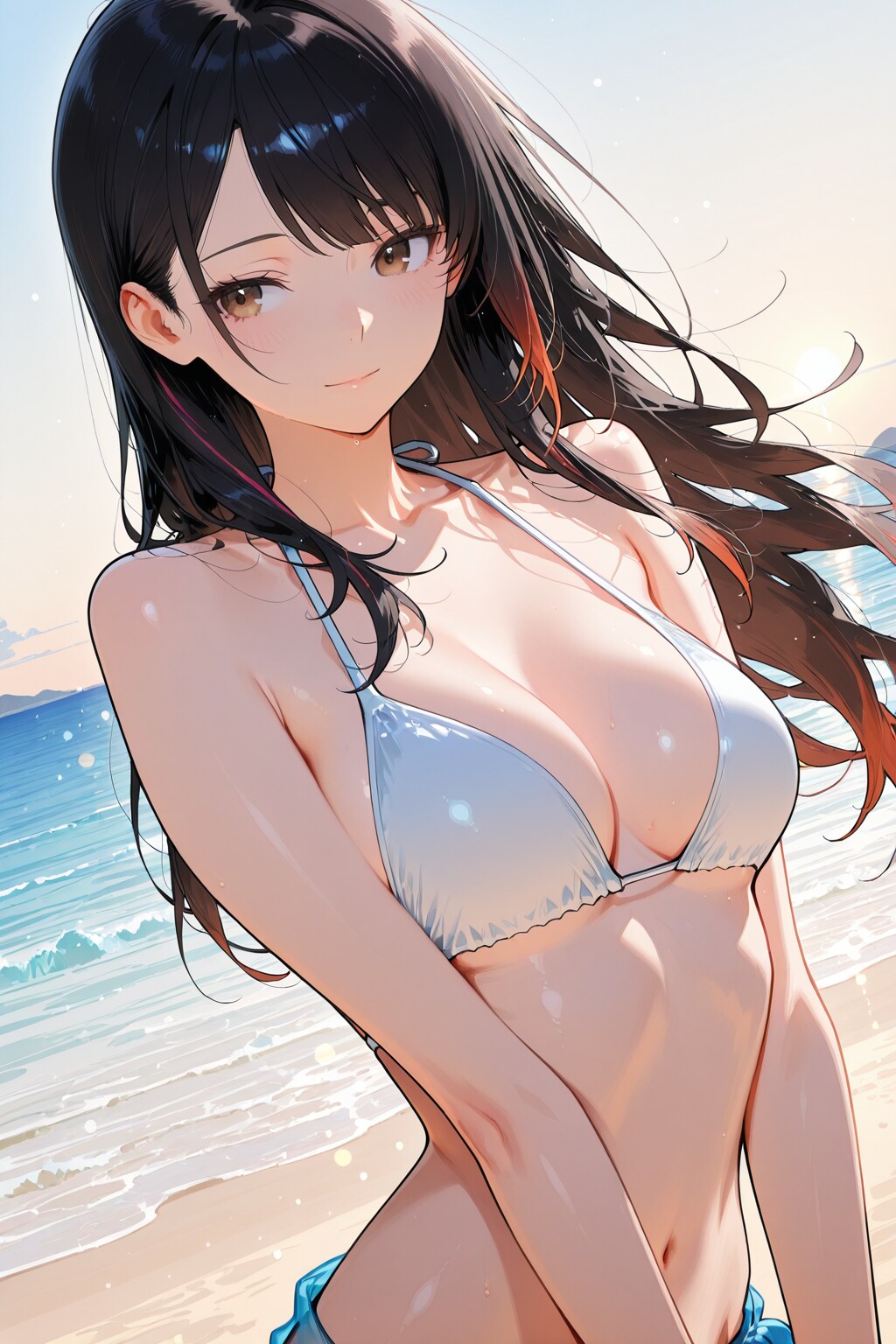 黒トライアングルビキニ②改