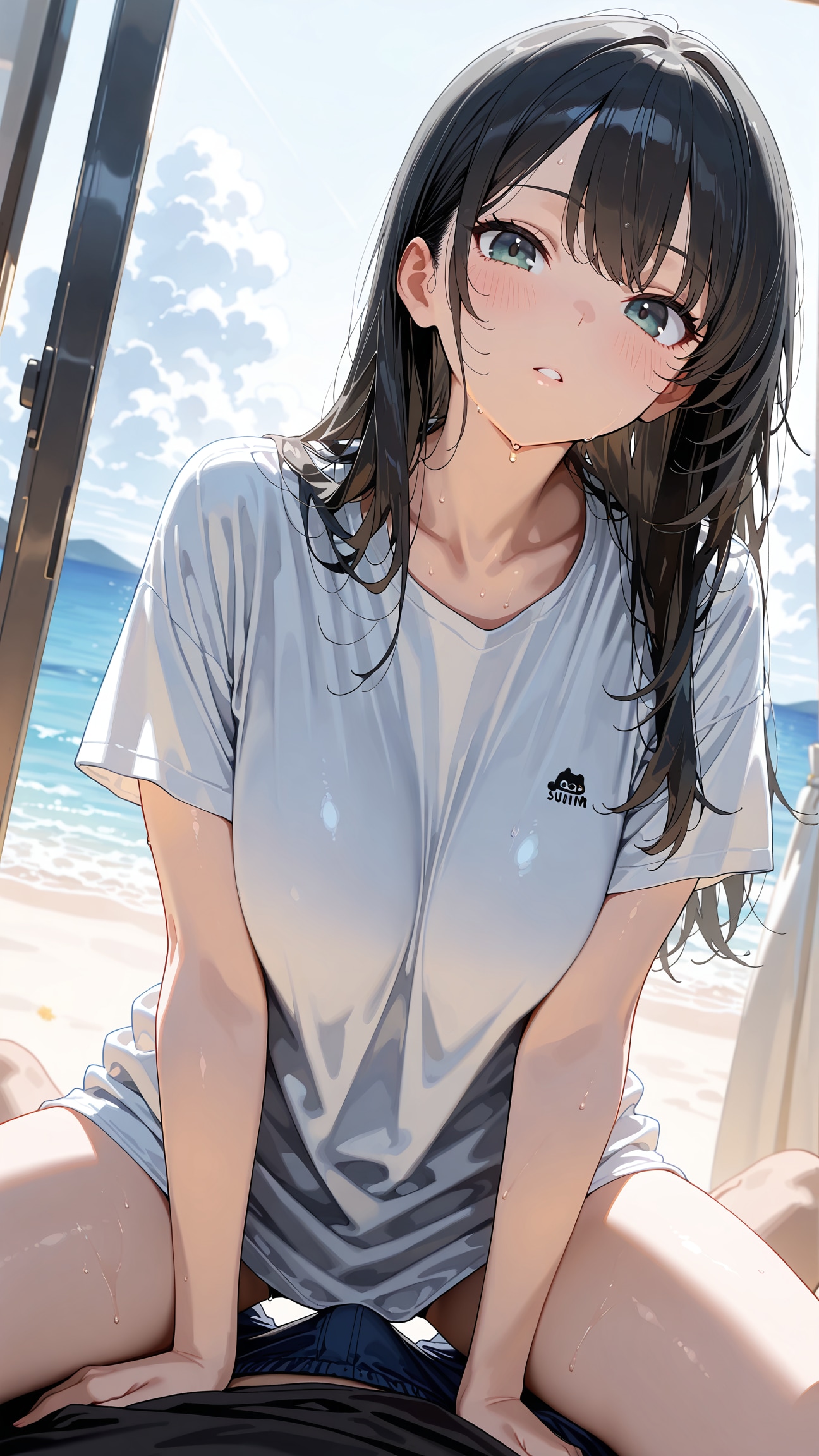Tシャツ美少女