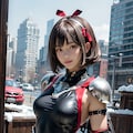競泳水着 xリボンドヘヴィアーマー姫1 2枚目