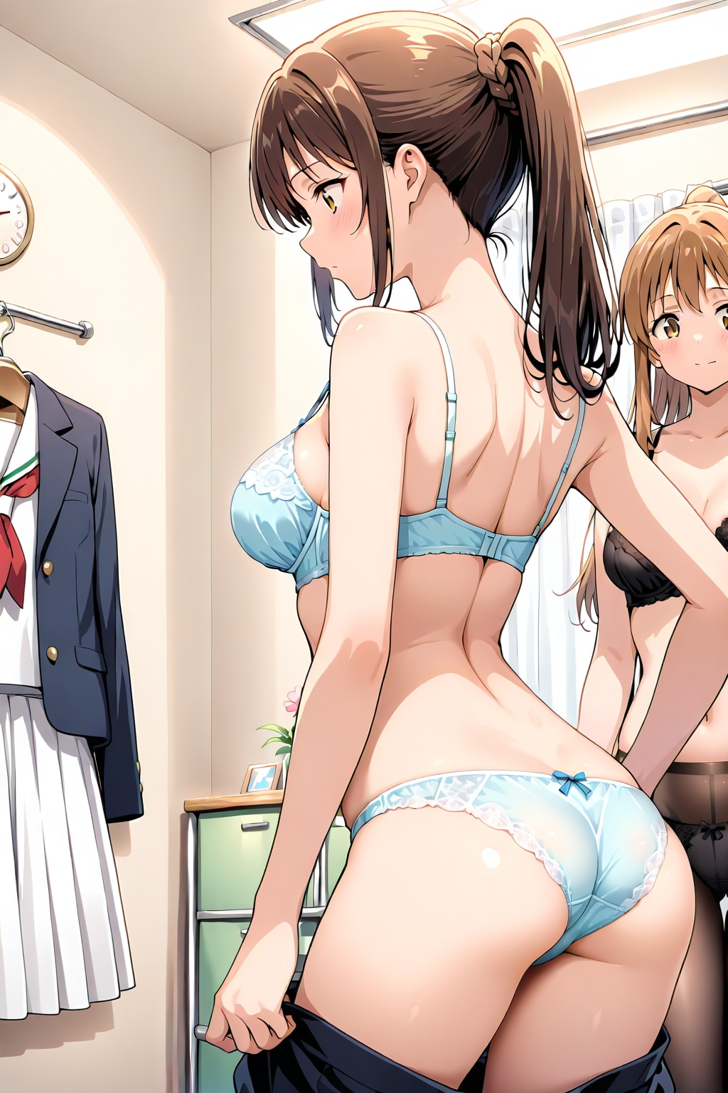 着替え中