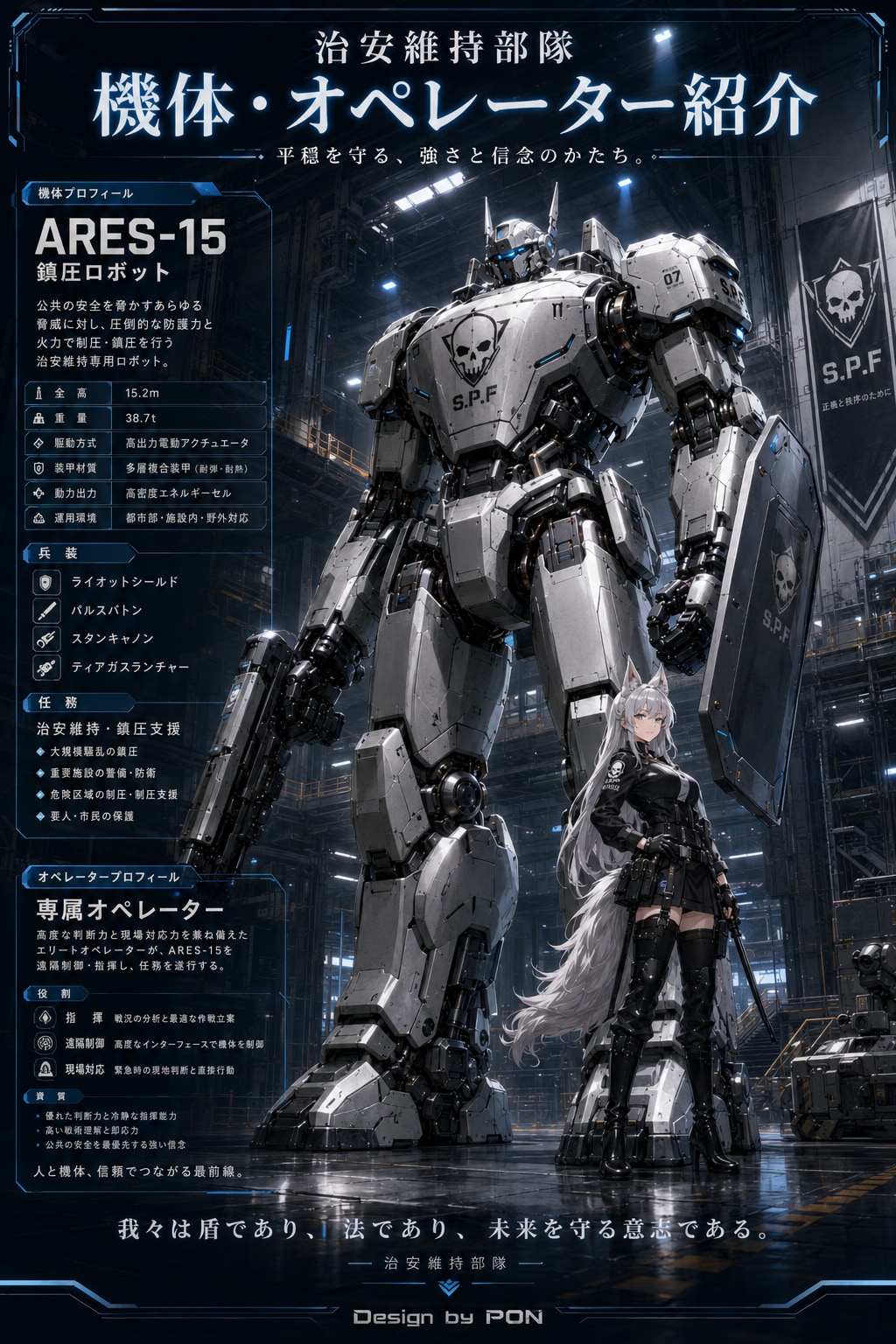 治安維持ロボット
