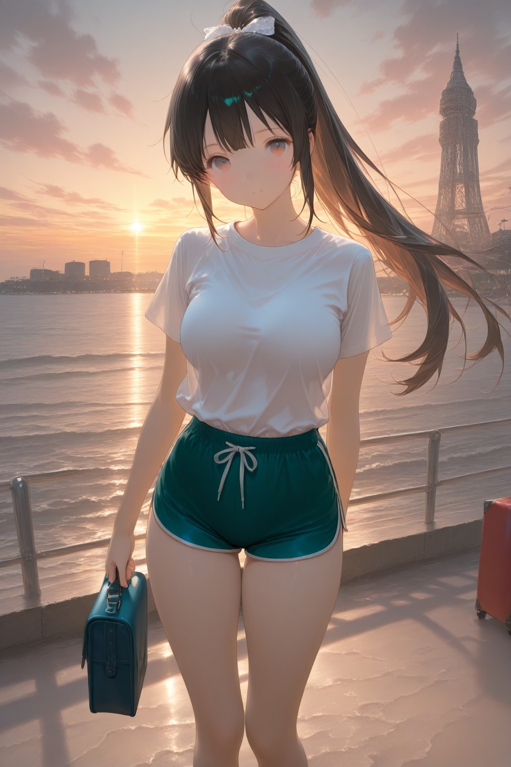 海辺の女性 22歳 | の人気AIイラスト・グラビア