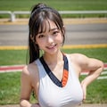 陸上女子⑤ポニーテール系 5枚目