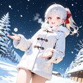 雪ぃー！きれーぃ！ 2枚目