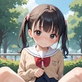 ひなたの野外おしっこ 2枚目
