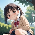 ひなたの野外おしっこ 3枚目
