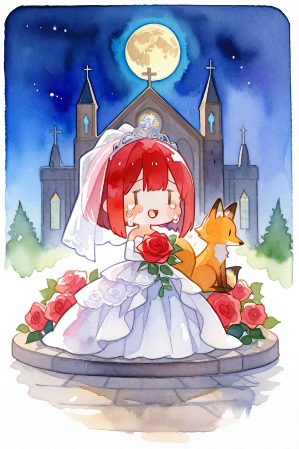 花嫁ちゃんとキツネ