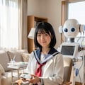 「みき子の制服コスプレ」 4枚目