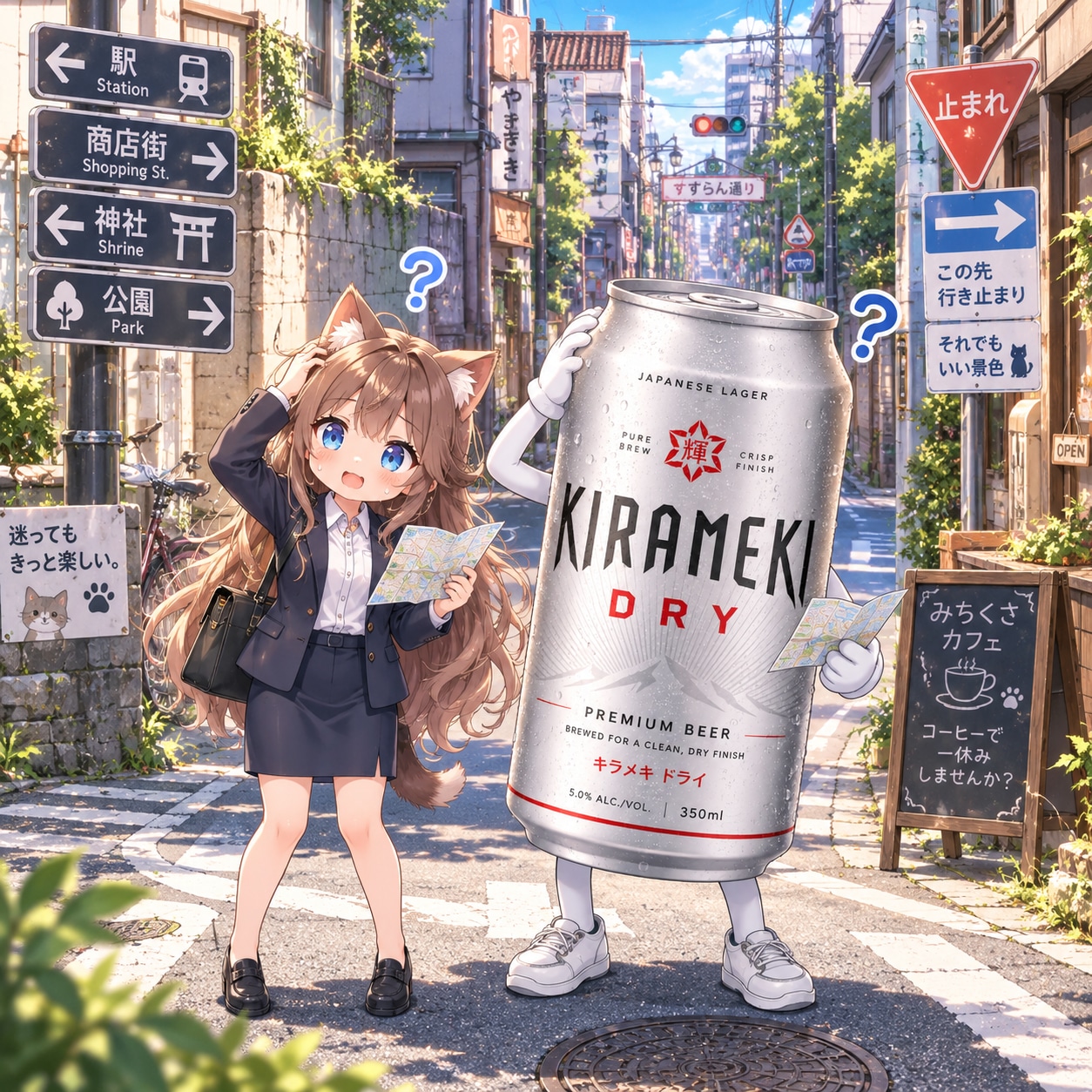 出先で道に迷った小さな女の子 | の人気AIイラスト・グラビア