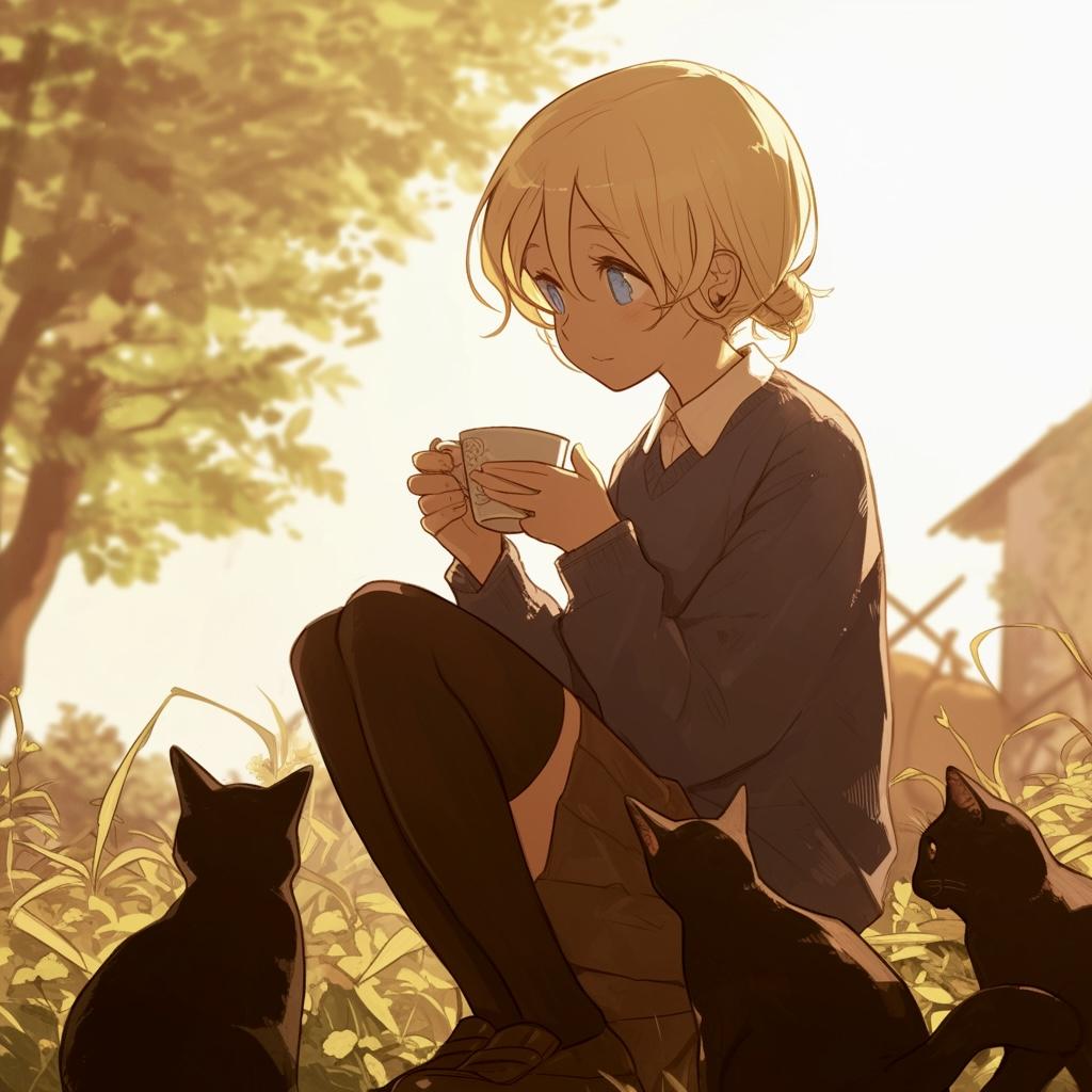 ダー様とネコ🐈