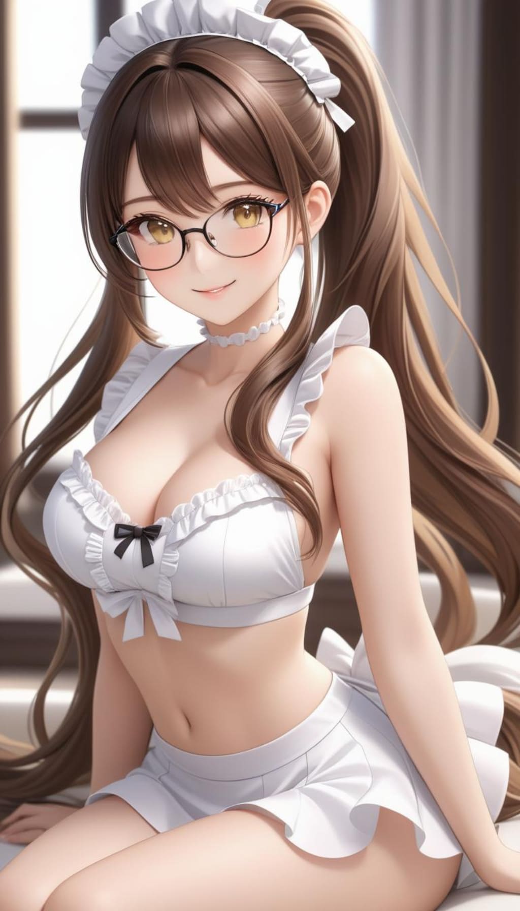 サラさん　水着風のエプロン