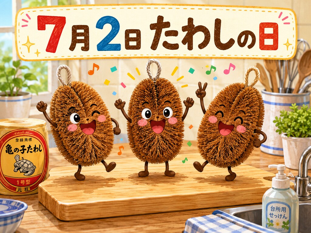 [今日は何の日 7/2] たわしの日