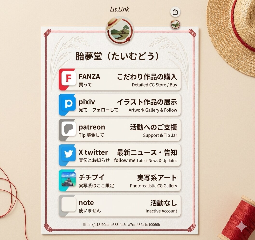 URLはプロフから