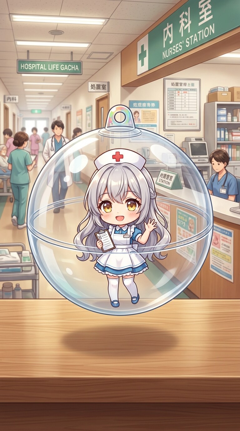 ナース服姿のBUTTERちゃんをカプセルに入れたよ | の人気AIイラスト・グラビア