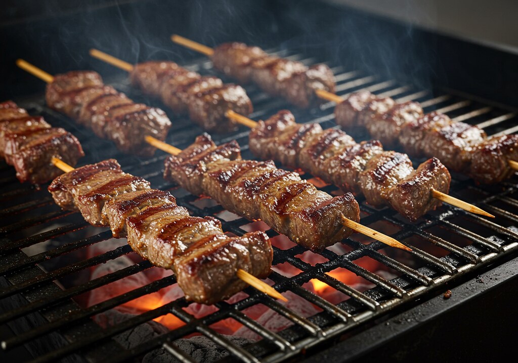 摩訶不思議食堂のお通しのモツ焼き