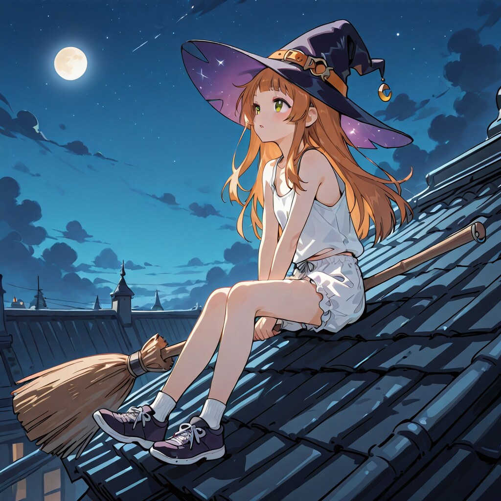 屋根の上の魔女