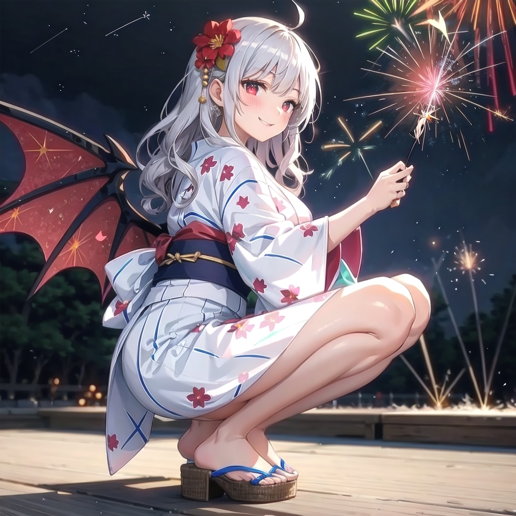 夏の線香花火 | の人気AIイラスト・グラビア