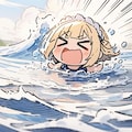🌊スク水と 真冬の海と メイドちゃん🌊 4枚目