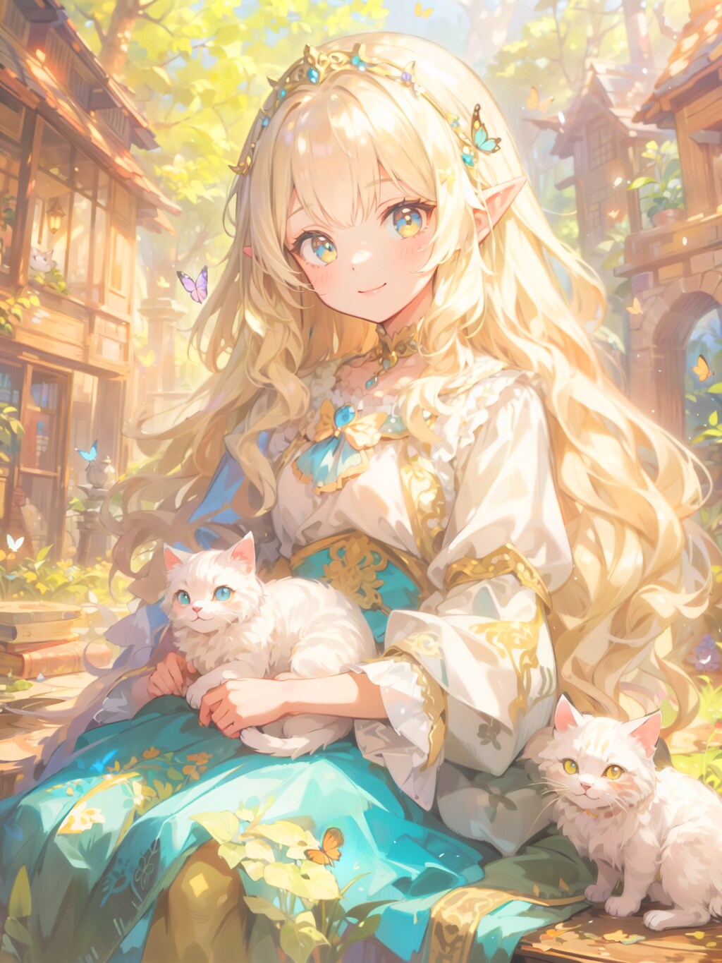 エルフの姫の癒やしタイム