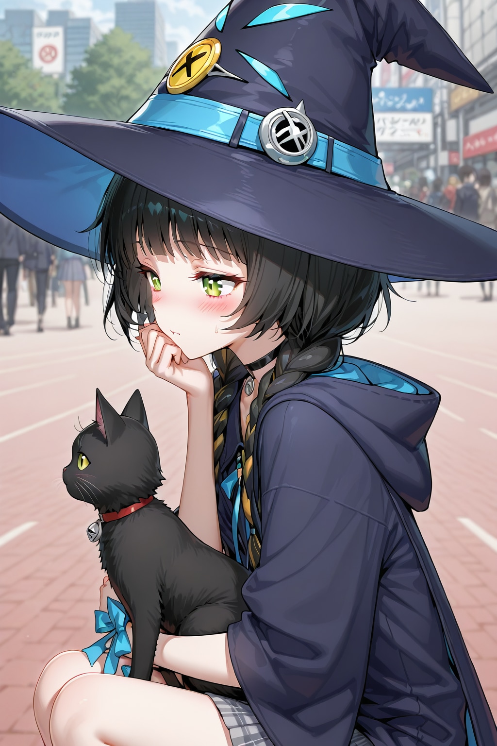 魔女と黒猫 | の人気AIイラスト・グラビア