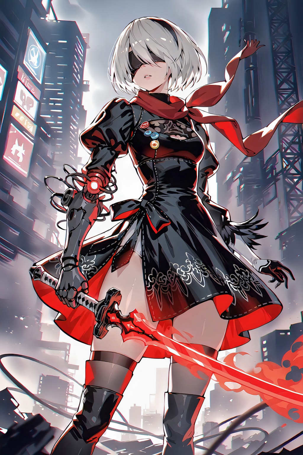 LILAC　2B | の人気AIイラスト・グラビア