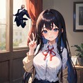 黒髪ロングちゃん 2枚目