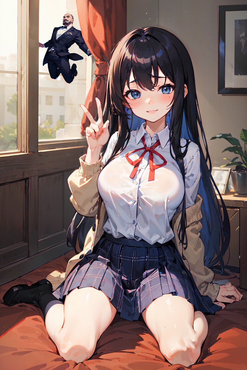 黒髪ロングちゃん