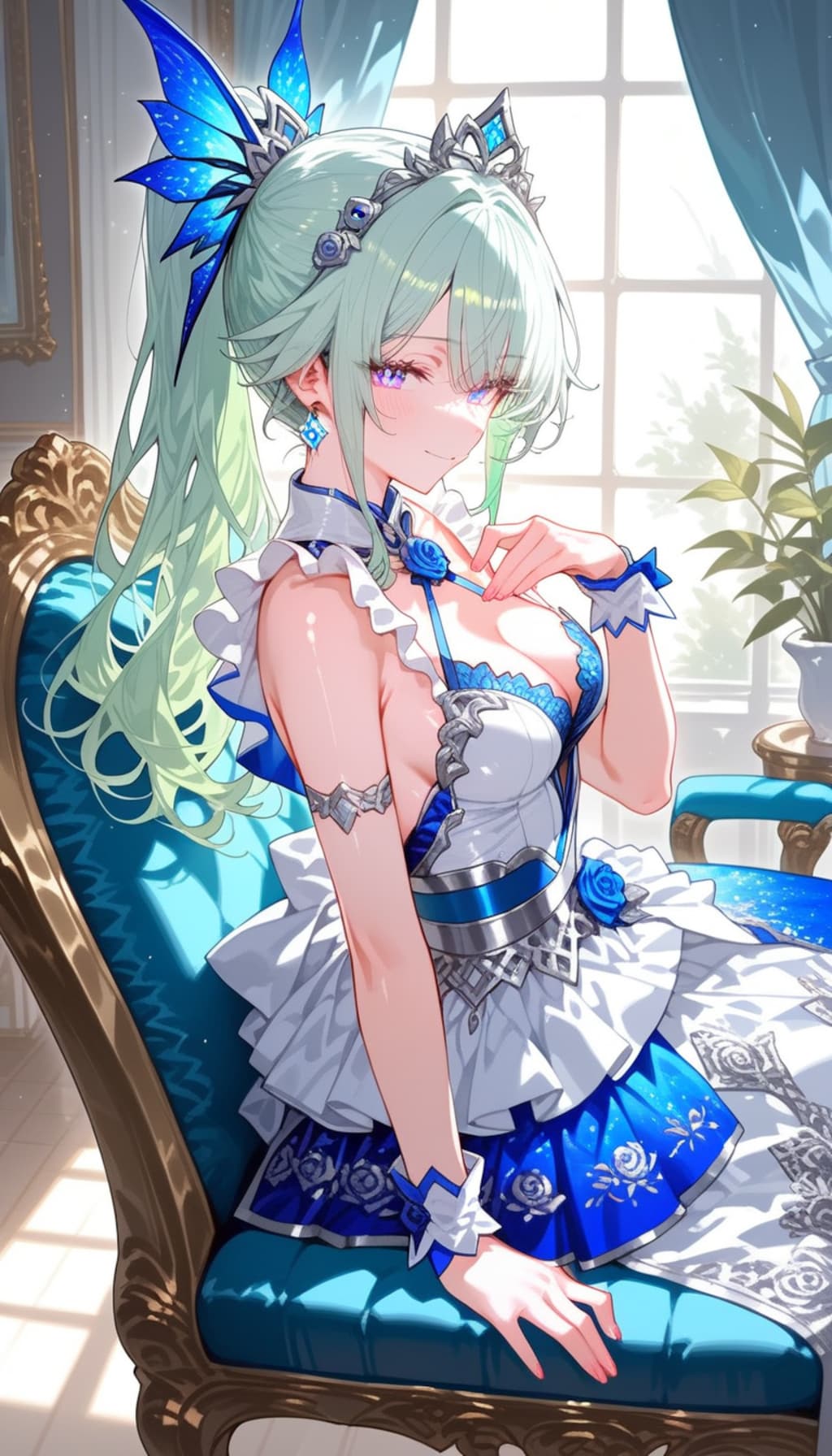 ポニーテールの美少女