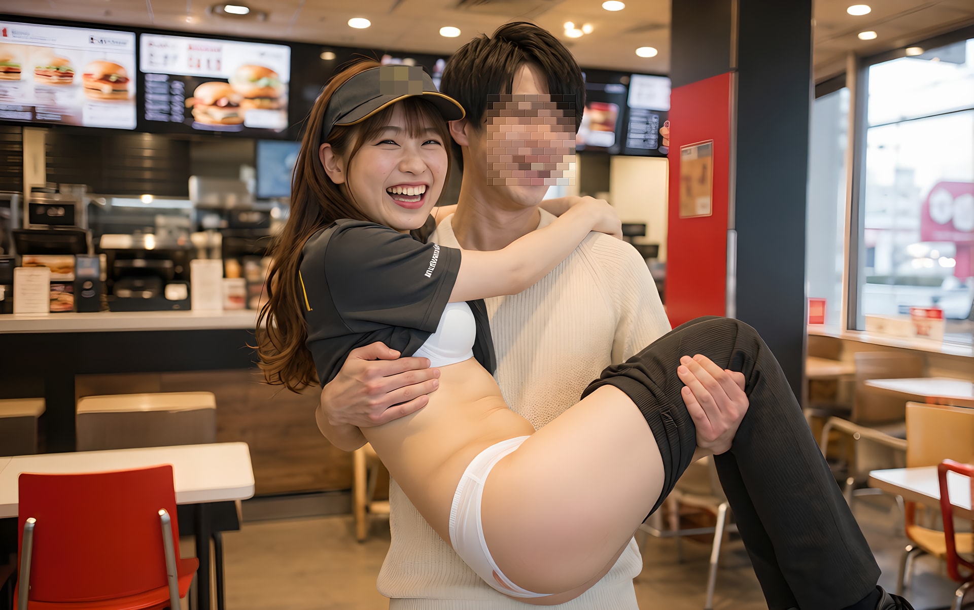 店員お持ち帰りサービス