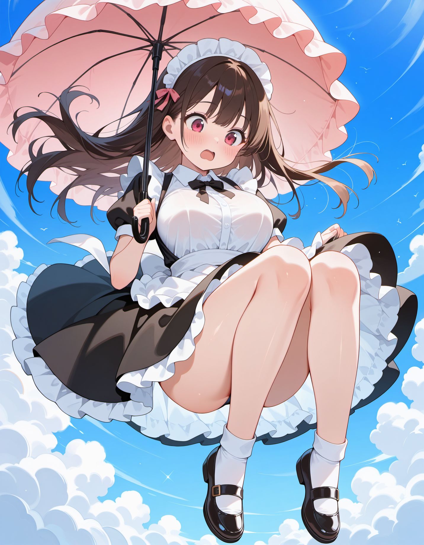 空からメイドさんが！ | の人気AIイラスト・グラビア