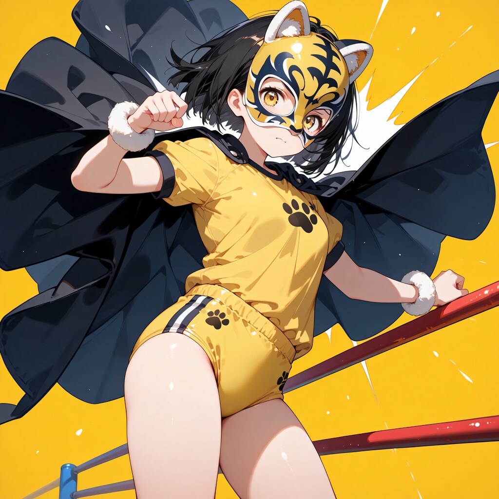 行け‼️ブルマタイガーマスク ~ 黒髪ボブのブルマ娘47 ~