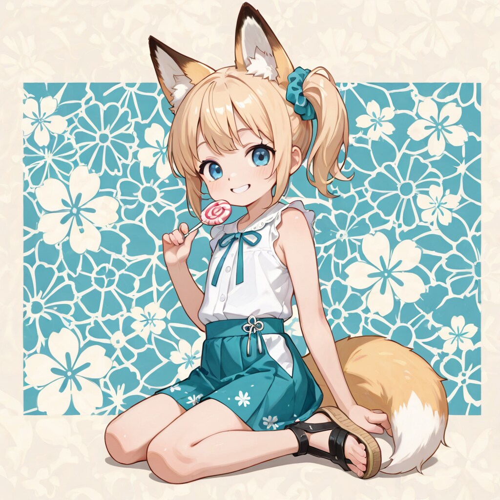 フラワー＆キャンディ（うちの子：ミシェル）