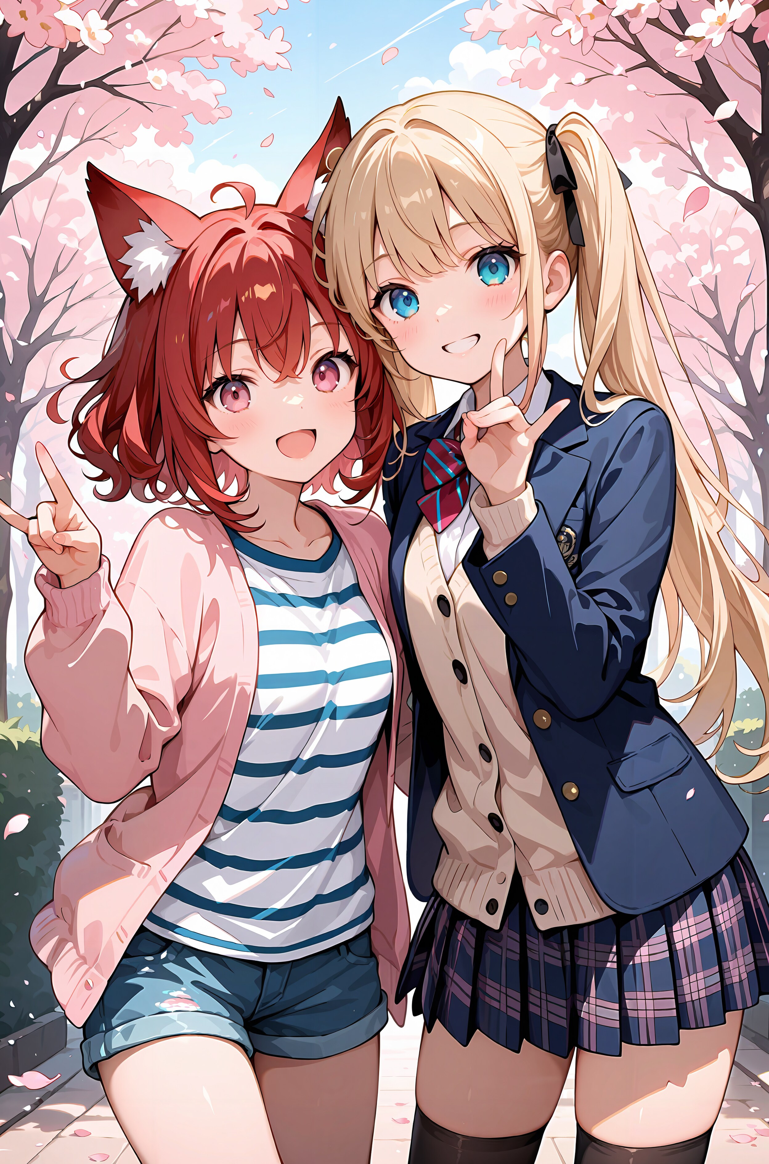 カエデちゃん x 美桜ちゃん | の人気AIイラスト・グラビア