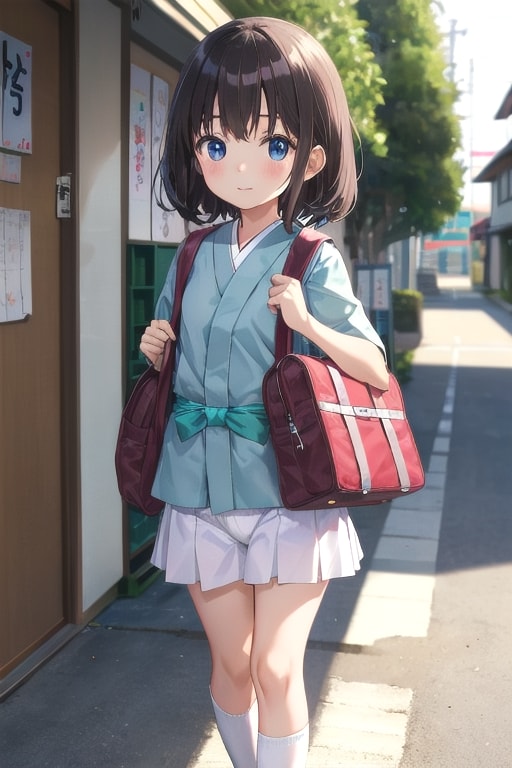 ランドセル汚されちゃって・・ | の人気AIイラスト・グラビア