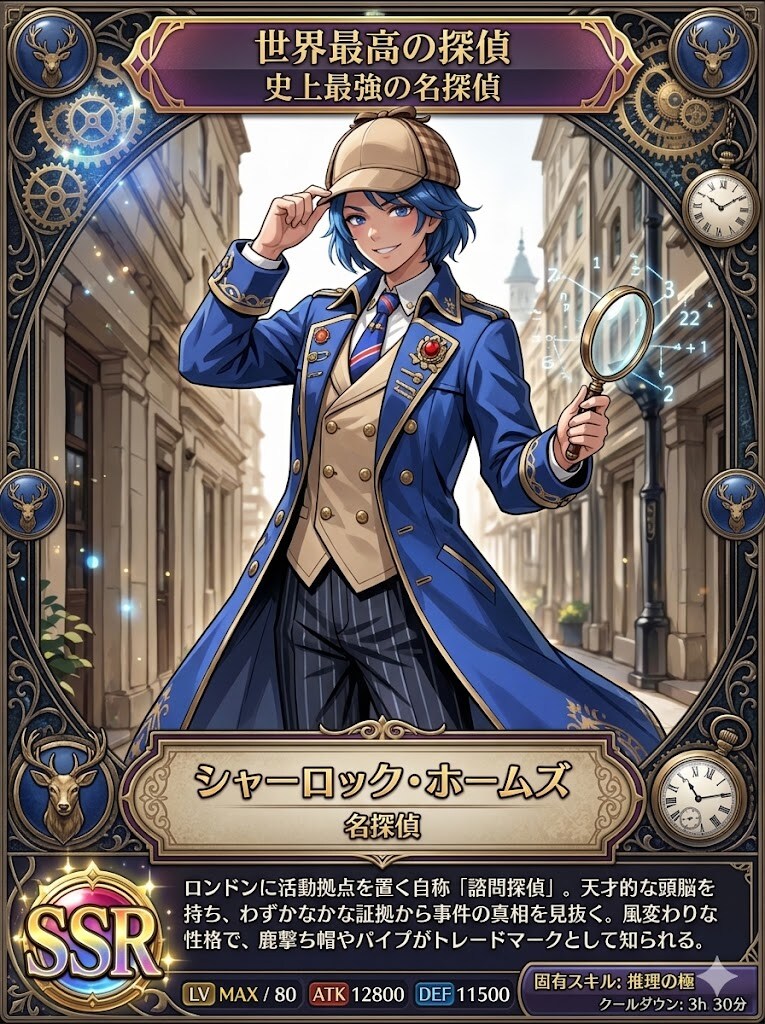 シャーロック・ホームズのSSRカード