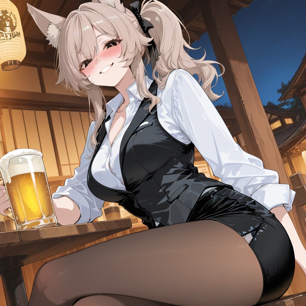 夕涼み狐娘・三女