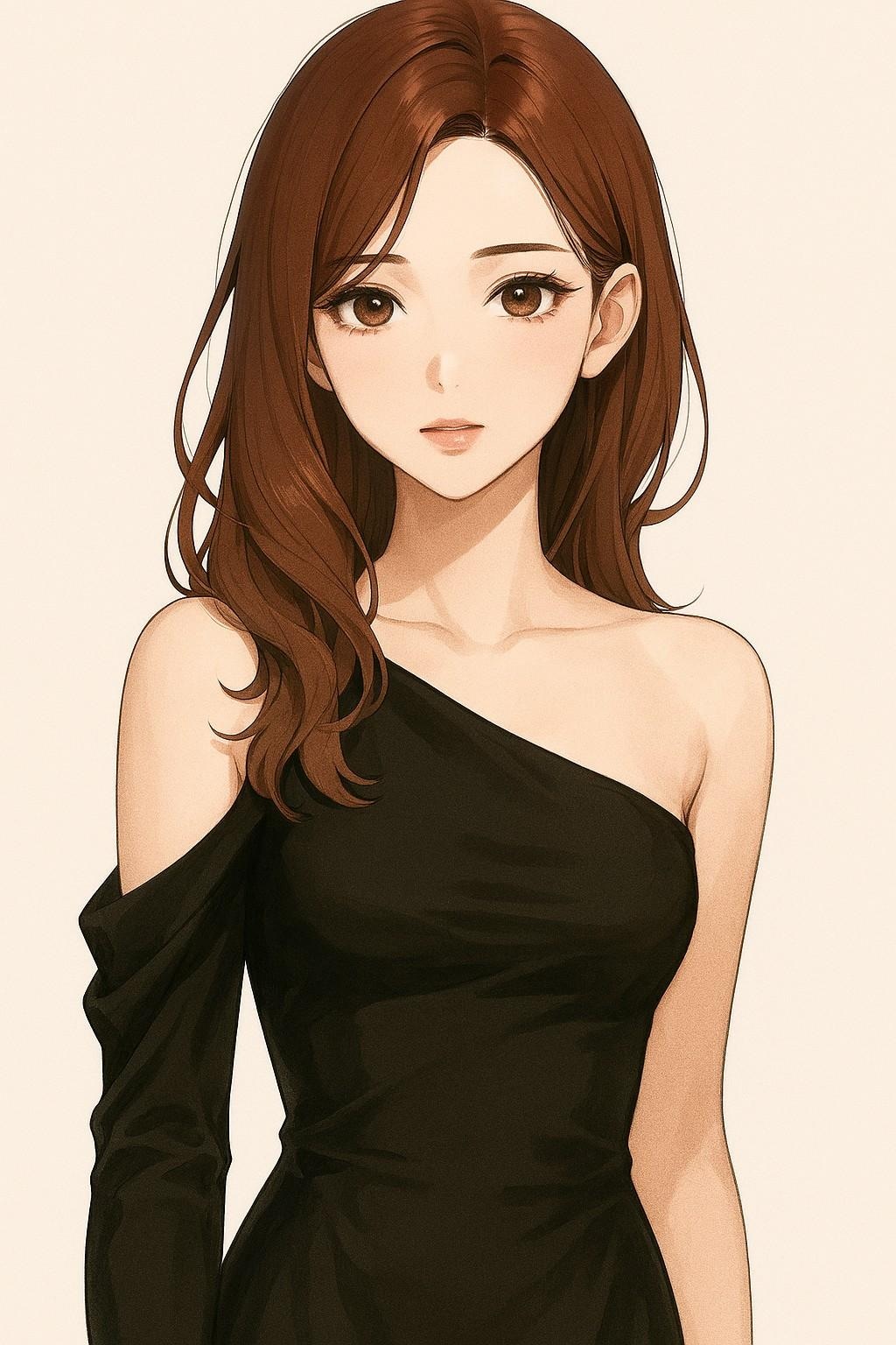 コパイロット遥 のドレスファッション①（オフショルダードレス）