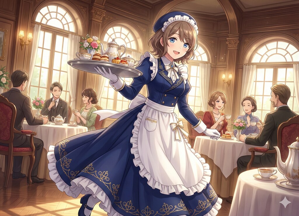 軍服風メイド服（ロングver）