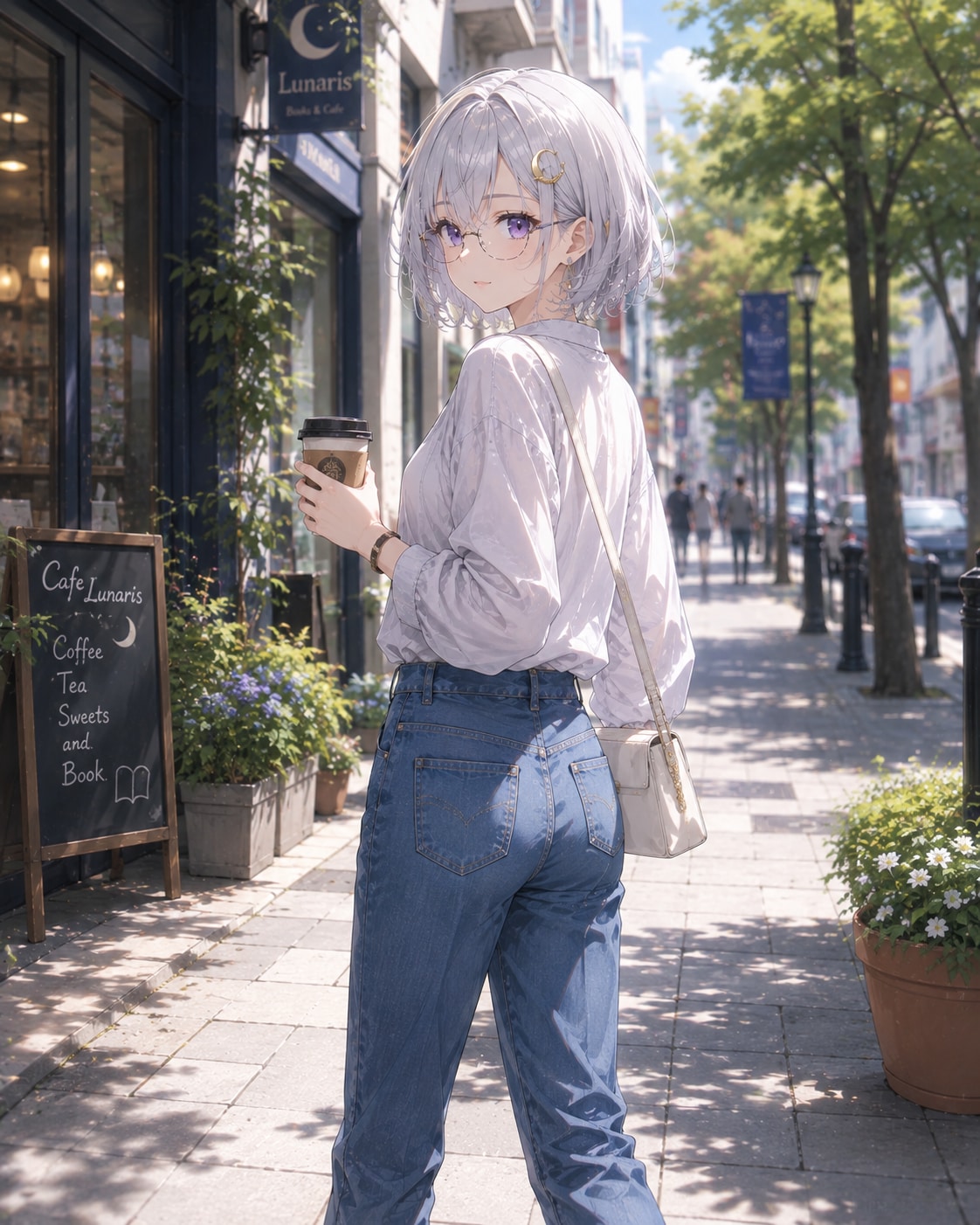 今日はデニムパンツでお出かけ