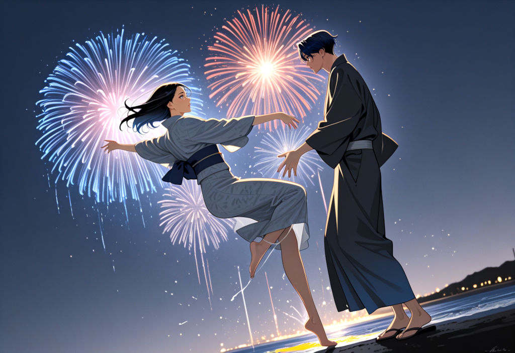 夏の夜の