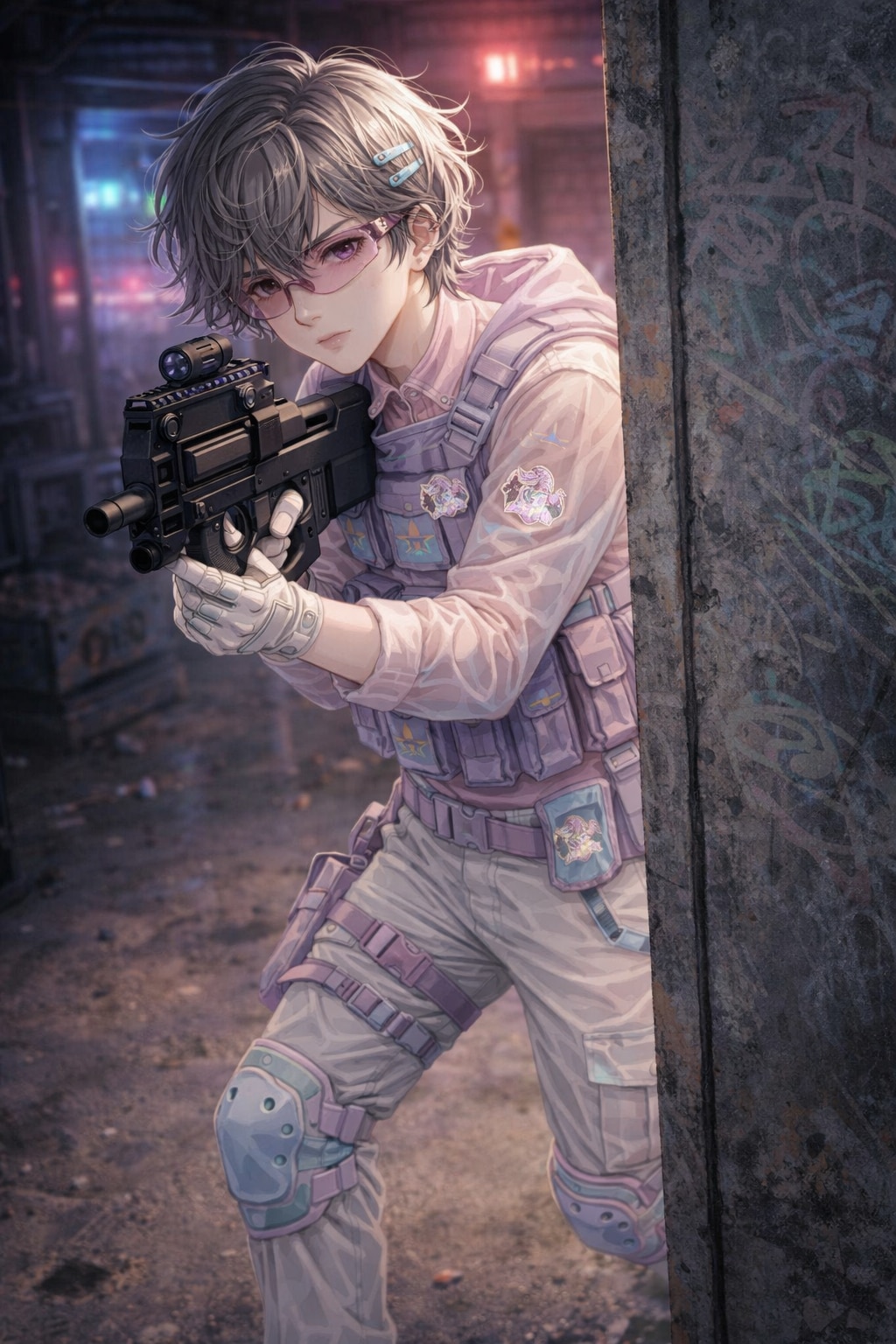 ガーリーな彼の、謎のキラキラ武器。